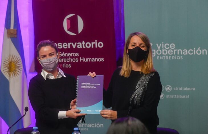 Presentan la Guía para el uso de un lenguaje igualitario no sexista en el ámbito del Senado Entrerriano